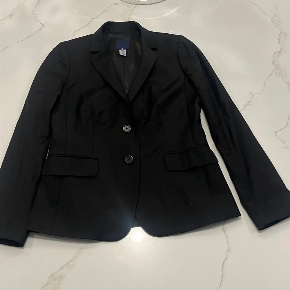 J. Crew Single Breasted Wool Classic Black Blazer 6